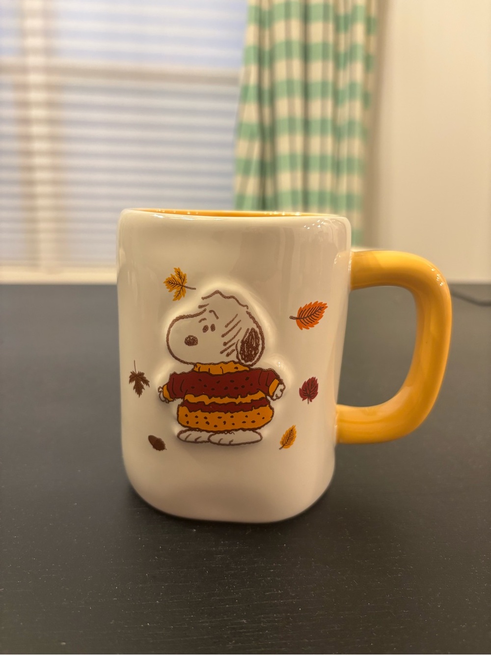 Rae Dunn Peanuts Snoopy Sweater Weather Fall Coffee Mug 18oz